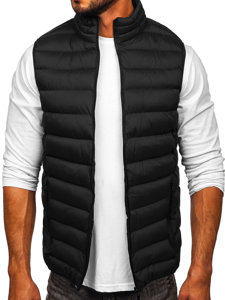 Gilet trapuntato da uomo nero Bolf 5M711