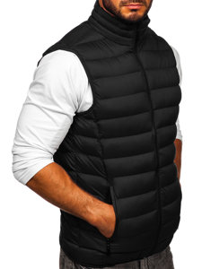 Gilet trapuntato da uomo nero Bolf 5M711