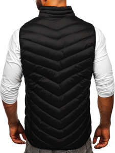 Gilet trapuntato da uomo nero Bolf 5M752