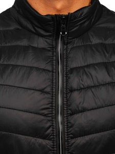 Gilet trapuntato da uomo nero Bolf 7103