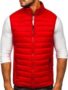 Gilet trapuntato da uomo rosso Bolf HDL88001