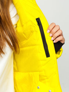 Giubbotto invernale sportivo da donna giallo Bolf HH012A