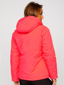 Giubbotto invernale sportivo da donna rosa fluorescente Bolf HH012A