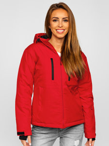 Giubbotto invernale sportivo da donna rosso Bolf HH012A