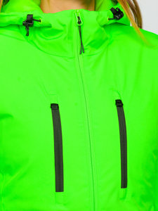 Giubbotto invernale sportivo da donna verde fluorescente Bolf HH012A