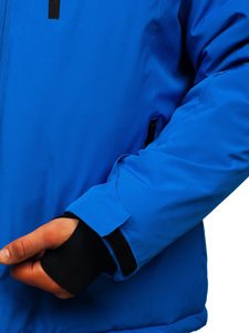 Giubbotto invernale sportivo da uomo azzurro Bolf HH011