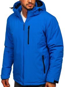 Giubbotto invernale sportivo da uomo azzurro Bolf HH011