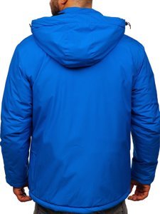 Giubbotto invernale sportivo da uomo azzurro Bolf HH011