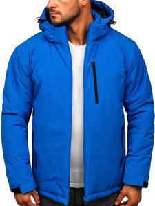 Giubbotto invernale sportivo da uomo azzurro Bolf HH011