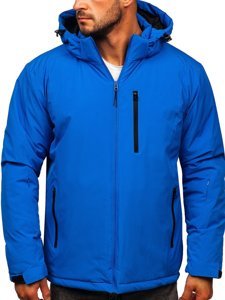 Giubbotto invernale sportivo da uomo azzurro Bolf HH011