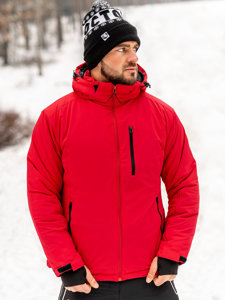 Giubbotto invernale sportivo da uomo rosso Bolf HH011