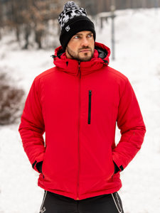 Giubbotto invernale sportivo da uomo rosso Bolf HH011