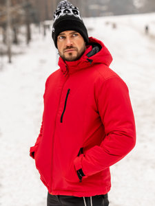 Giubbotto invernale sportivo da uomo rosso Bolf HH011