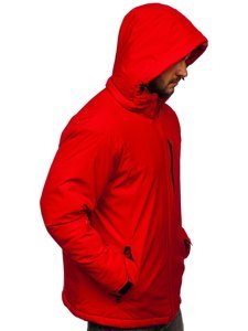 Giubbotto invernale sportivo da uomo rosso Bolf HH011