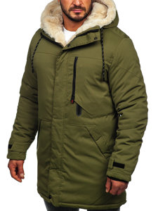 Giubbotto invernale tipo parka da uomo khaki Bolf 22M38