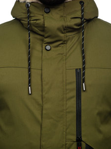 Giubbotto invernale tipo parka da uomo khaki Bolf 22M38