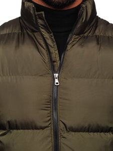 Giubbotto invernale trapuntato da uomo khaki Bolf 0025