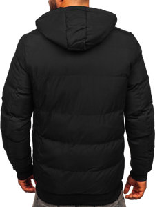 Giubbotto invernale trapuntato reversibile da uomo nero Bolf 5M761