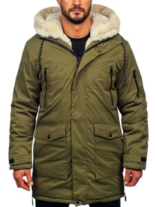 Giubbotto parka invernale da uomo khaki Bolf 5M3123