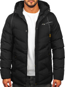 Giubbotto parka invernale da uomo nero Bolf 5M3135