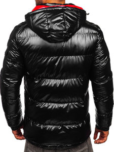 Giubbotto sportivo trapuntato oversize invernale da uomo nero Bolf EX2138B