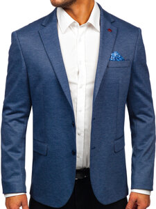 Homme Veste casual Blu Bolf 023