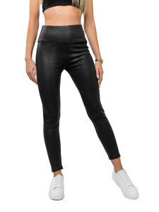 Leggings a coste da donna nero Bolf XF2303