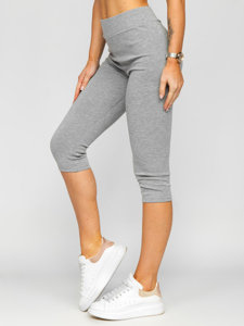 Leggings corti da donna grigi Bolf YW01045