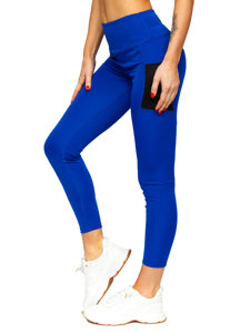 Leggings da donna azzurri Bolf XL009