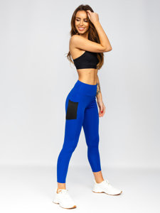 Leggings da donna azzurri Bolf XL009