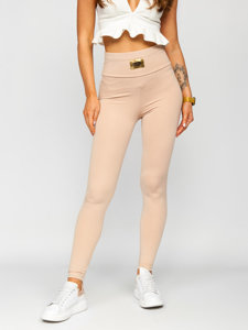 Leggings da donna beige Bolf 021A