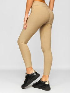 Leggings da donna beige Bolf YW01053