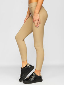 Leggings da donna beige Bolf YW01053