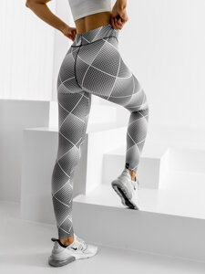 Leggings da donna bianco-neri Bolf 20967