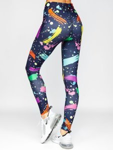 Leggings da donna multicolore Bolf 20973