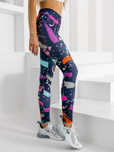 Leggings da donna multicolore Bolf 20973