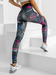 Leggings da donna neri Bolf 20668