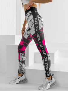 Leggings da donna rosa Bolf 20432