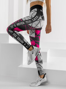 Leggings da donna rosa Bolf 20432