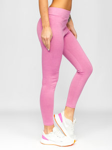 Leggings da donna rosa Bolf YW01058