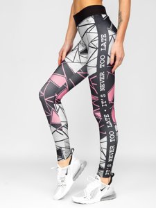 Leggings da donna rosa chiari Bolf 20432