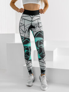 Leggings da donna verde menta Bolf 20432