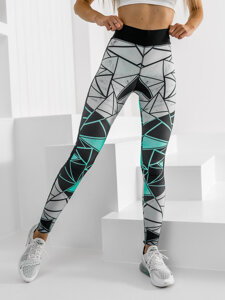 Leggings da donna verde menta Bolf 20432