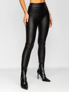 Leggings in ecopelle da donna nero Bolf YY83NM