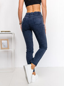 Leggings in jeans da donna blu Bolf S113