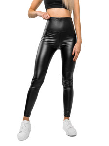 Leggings in pelle da donna nero Bolf W7528