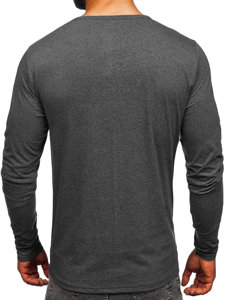 Longsleeve abbottonato da uomo antracite Bolf 1114