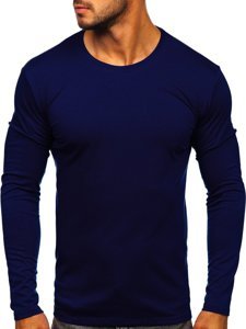 Longsleeve senza stampa da uomo blu Bolf 2088L