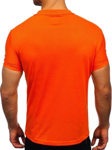 Maglietta polo da uomo arancione Bolf GD02