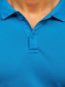 Maglietta polo da uomo azzurra Bolf GD02